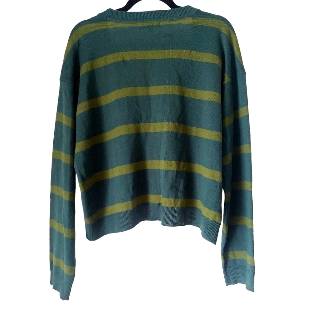 G:21 Green Boxy Striped Cardigan XXL - Picture 2 of 4